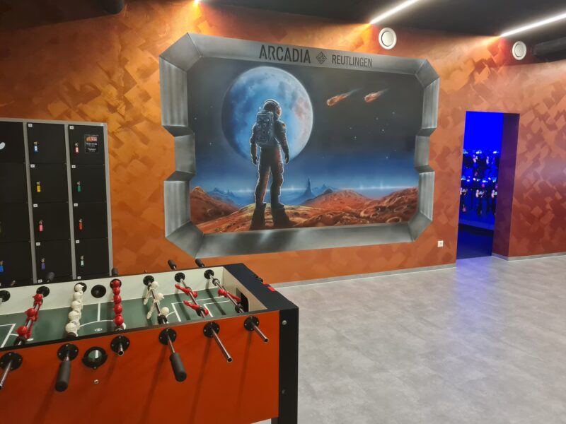 Eingangsbereich Arcadia Lasertag